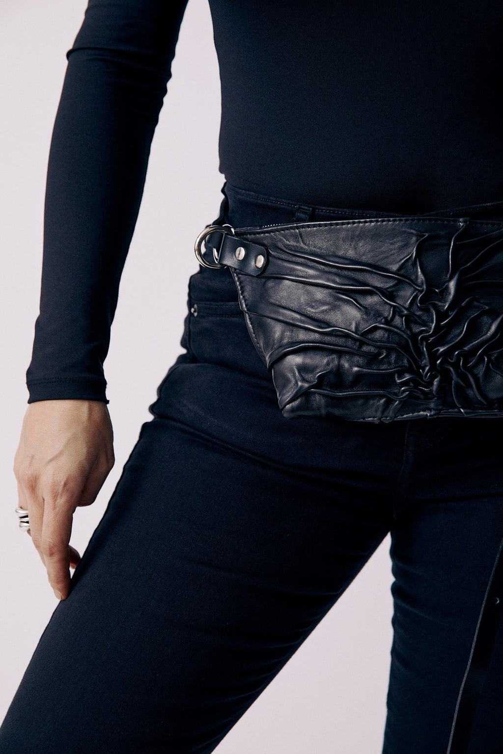 TEXTURED POUCH